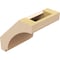 Ekena Millwork 5-inch W x 6-inch D x 6-inch H Imperial Rough Cedar Woodgrain TimberThane Knee Brace, Primed BRCUR05X06X06IMPRCPR - alternate 3